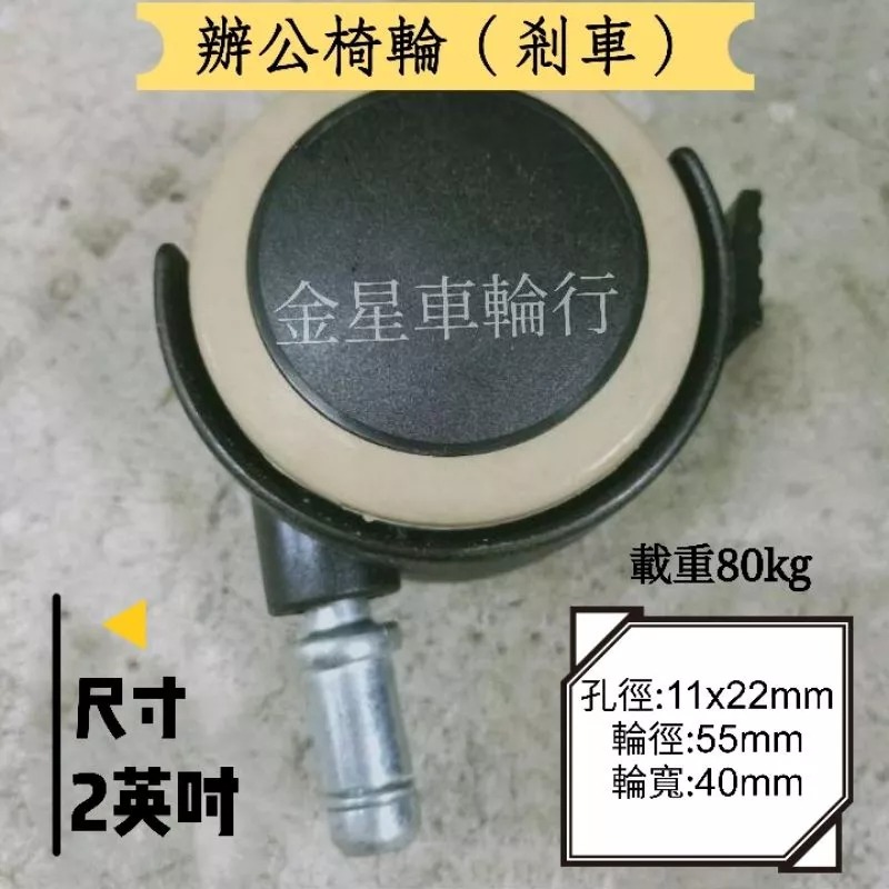 ✨金星車輪✨辦公椅輪 國際標準規格 四角 螺紋 辦公椅 電腦椅 專用PU輪 安靜無聲不傷地板（不卡頭髮）(實體店面)-細節圖3