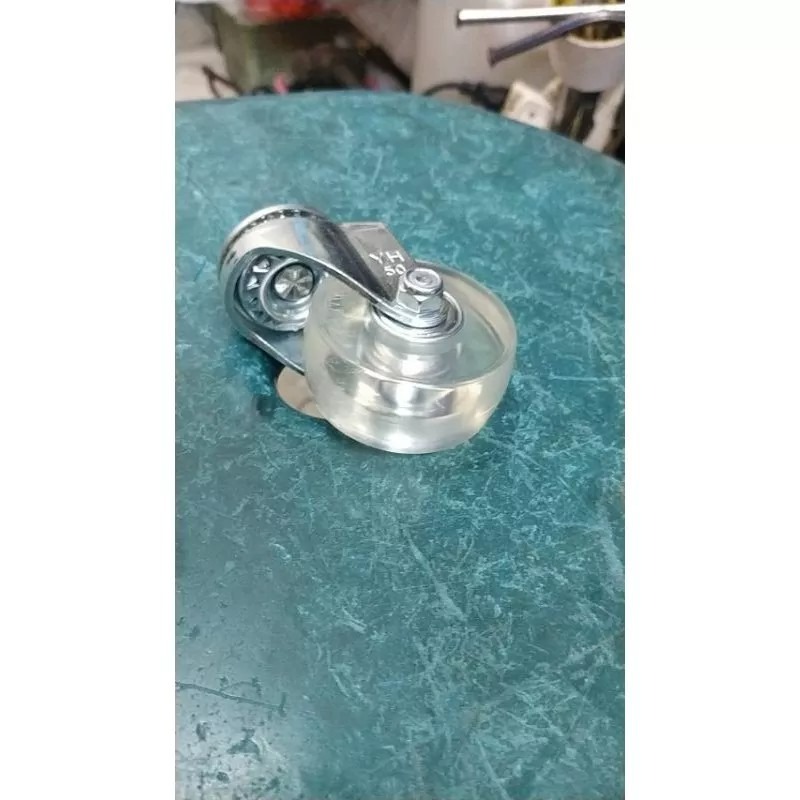 ✨金星車輪✨2英吋透明輪 好推 靈活 堅固 耐磨 不脫落 耐用 輪子 車輪 手推車 有實體店面 台灣製造-細節圖2