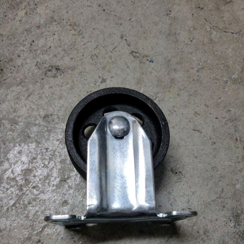 ✨金星車輪✨3英吋銑鐵輪 耐用耐重輪 好推 靈活 鐵製輪 堅固 耐磨  輪子 車輪 手推車 有實體店面 台灣製造-細節圖5