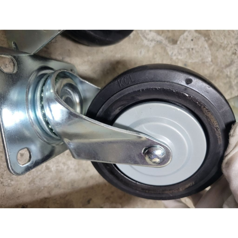 ✨金星車輪✨5英吋高彈力輪  手推車專用 手推車輪子 手推車車輪 車輪 輪子 耐用 有彈性 靜音輪 耐磨輪-細節圖5