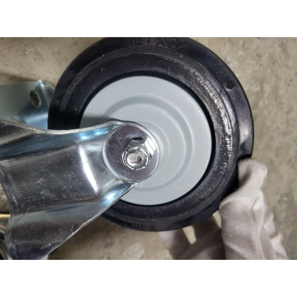 ✨金星車輪✨5英吋高彈力輪  手推車專用 手推車輪子 手推車車輪 車輪 輪子 耐用 有彈性 靜音輪 耐磨輪-細節圖6