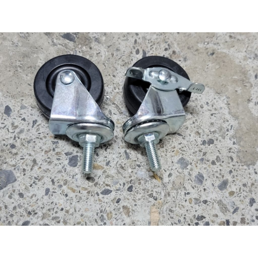 ✨金星車輪✨2英吋2分半牙耐磨橡膠輪 有彈性 靜音輪 耐用 輪子 車輪 手推車輪子 推車車輪 堅固 耐重-細節圖3