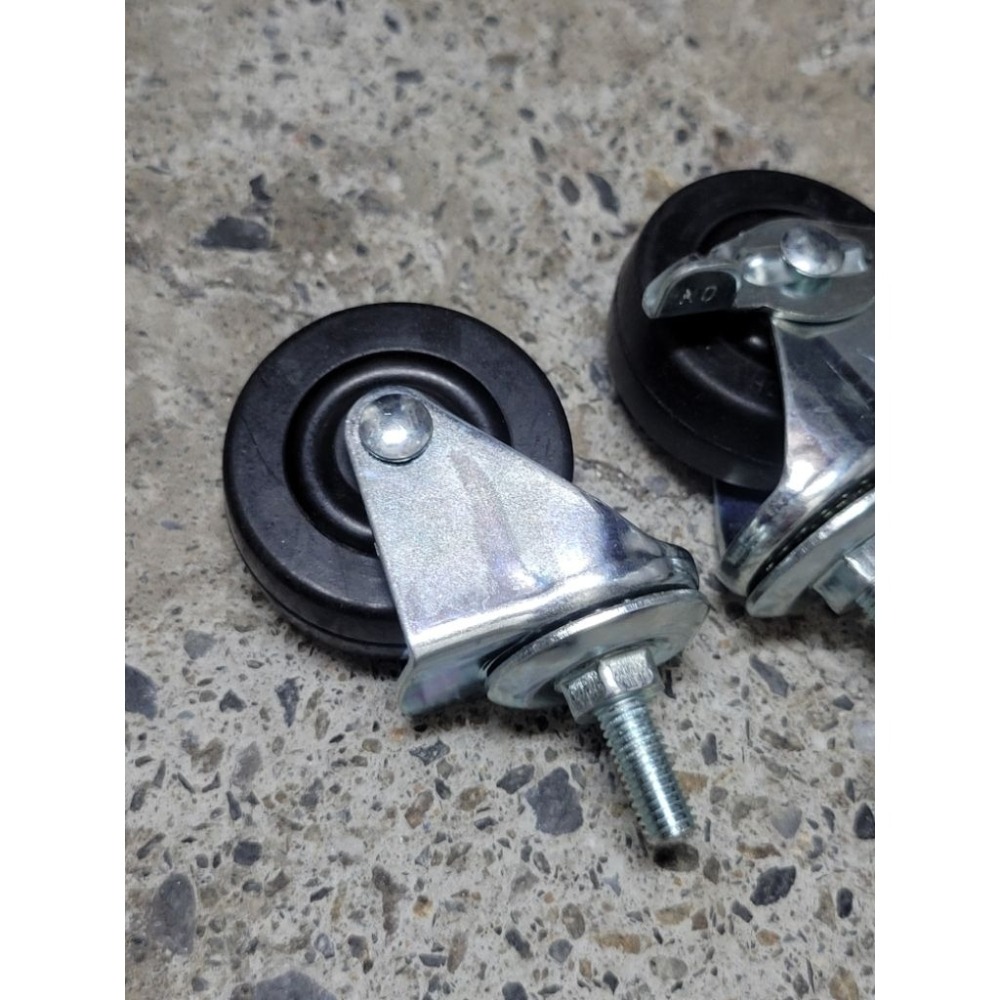 ✨金星車輪✨2英吋2分半牙耐磨橡膠輪 有彈性 靜音輪 耐用 輪子 車輪 手推車輪子 推車車輪 堅固 耐重-細節圖5