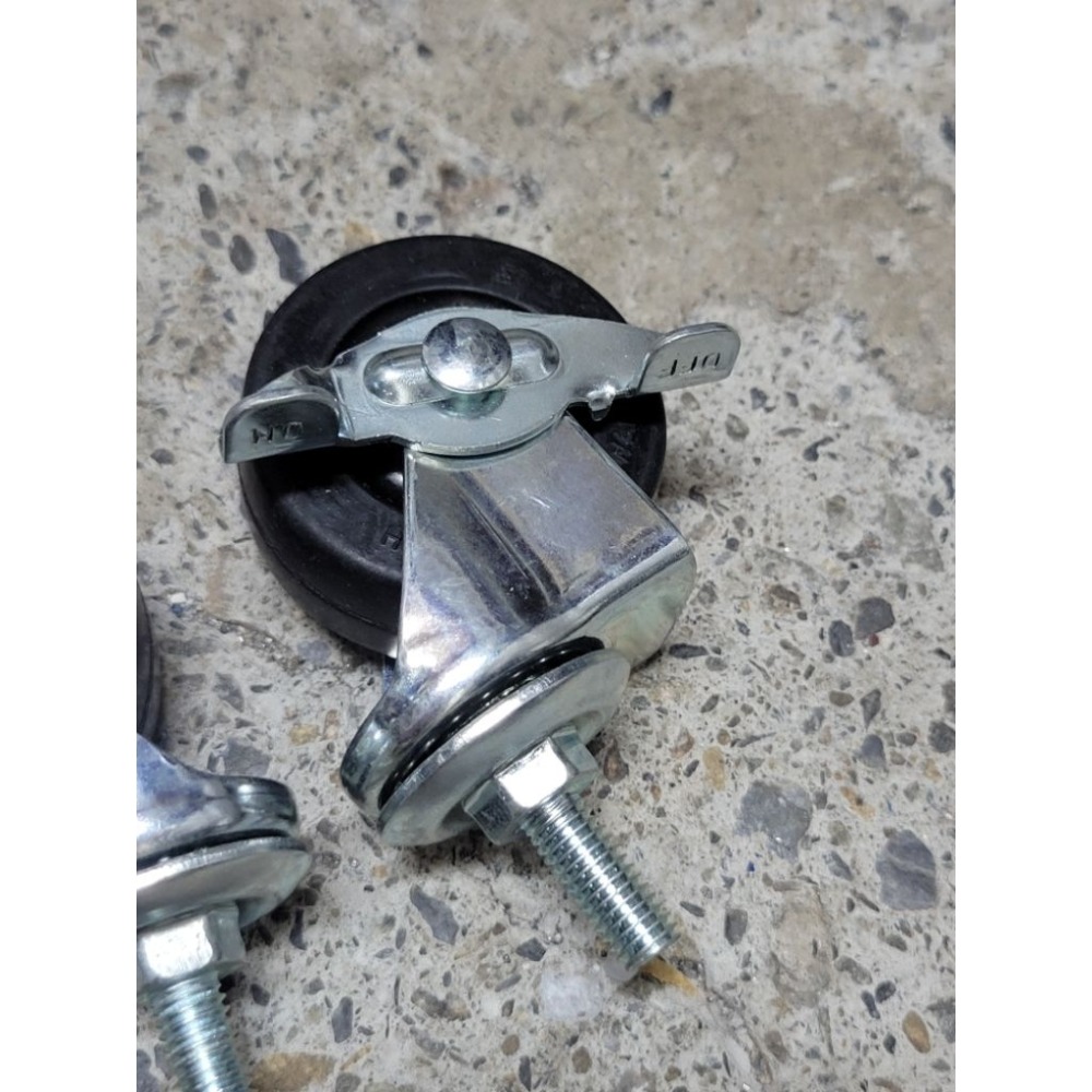 ✨金星車輪✨2英吋2分半牙耐磨橡膠輪 有彈性 靜音輪 耐用 輪子 車輪 手推車輪子 推車車輪 堅固 耐重-規格圖5