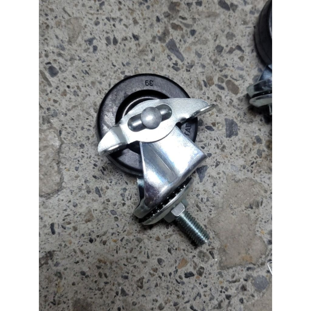 ✨金星車輪✨2英吋3分牙螺絲耐磨橡膠輪 有彈性 靜音輪 耐用 輪子 車輪 手推車輪子 推車車輪 堅固 耐重-細節圖3