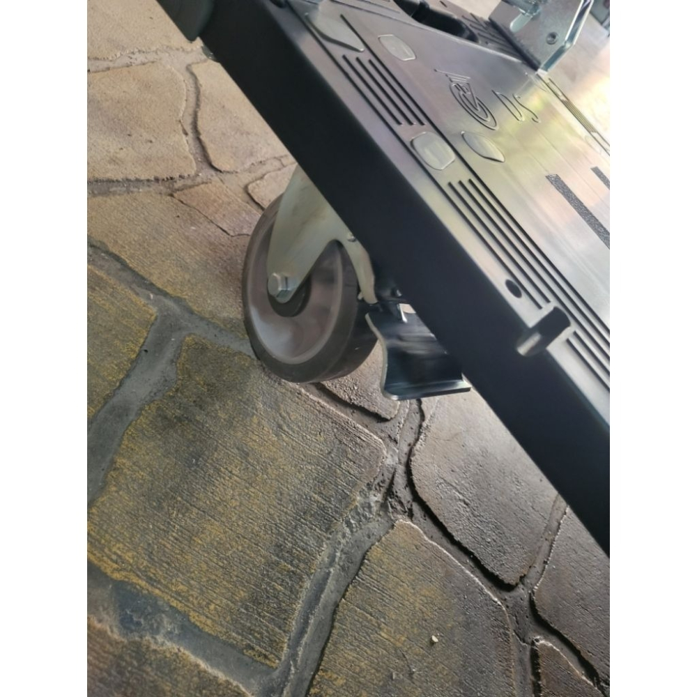 ✨金星車輪✨47×72cm塑鋼手推車（煞車） 輕巧型 靜音輪  台灣製造 手推車  五金推車 可折疊 載重300公斤-細節圖7