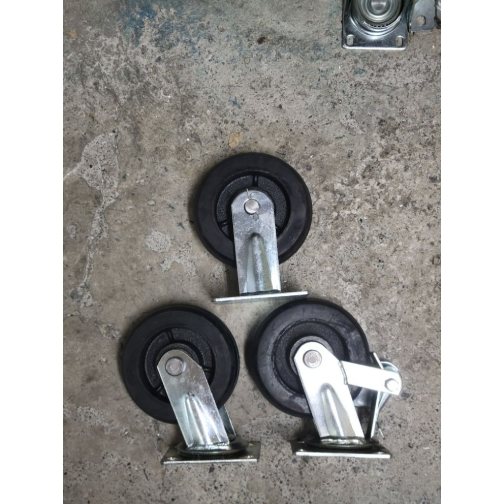 ✨金星車輪✨6英吋重型橡膠輪 載重輪 耐重輪 靜音輪 輪子 車輪 手推車輪子 推車車輪 橡膠輪 重型輪-細節圖3