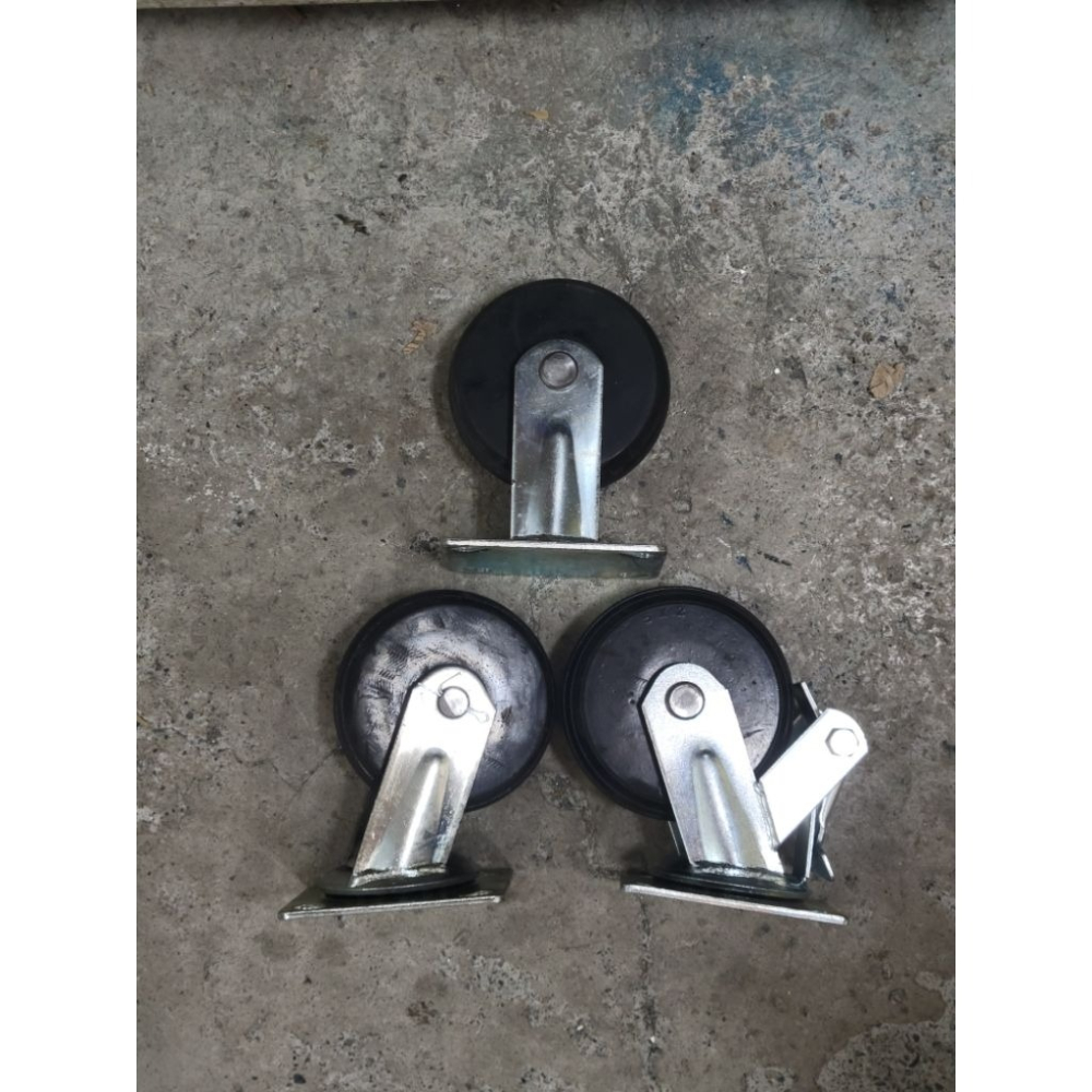 ✨金星車輪✨5英吋重型橡膠輪 載重輪 耐重輪 靜音輪 輪子 車輪 手推車輪子 推車車輪 橡膠輪 重型輪-細節圖3