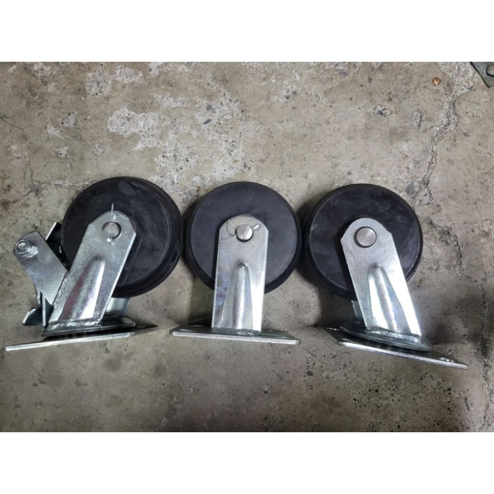 ✨金星車輪✨5英吋重型橡膠輪 載重輪 耐重輪 靜音輪 輪子 車輪 手推車輪子 推車車輪 橡膠輪 重型輪-細節圖4