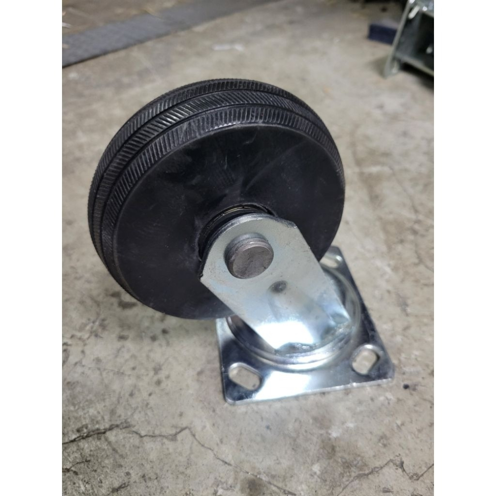 ✨金星車輪✨5英吋重型橡膠輪 載重輪 耐重輪 靜音輪 輪子 車輪 手推車輪子 推車車輪 橡膠輪 重型輪-細節圖9