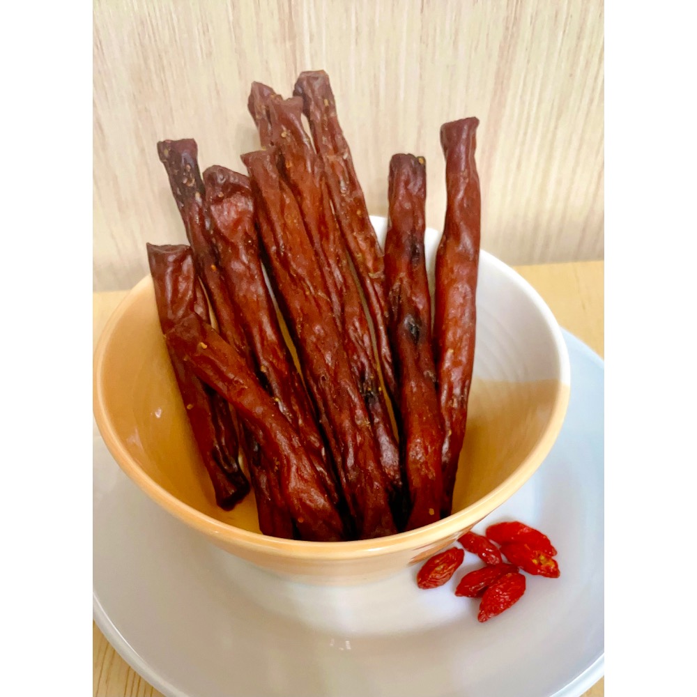 枸杞雞肉條100克