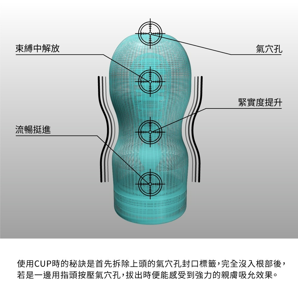 【TENGA官方直營】TENGA CUP真空杯 柔嫩版 成人用品 飛機杯-細節圖3