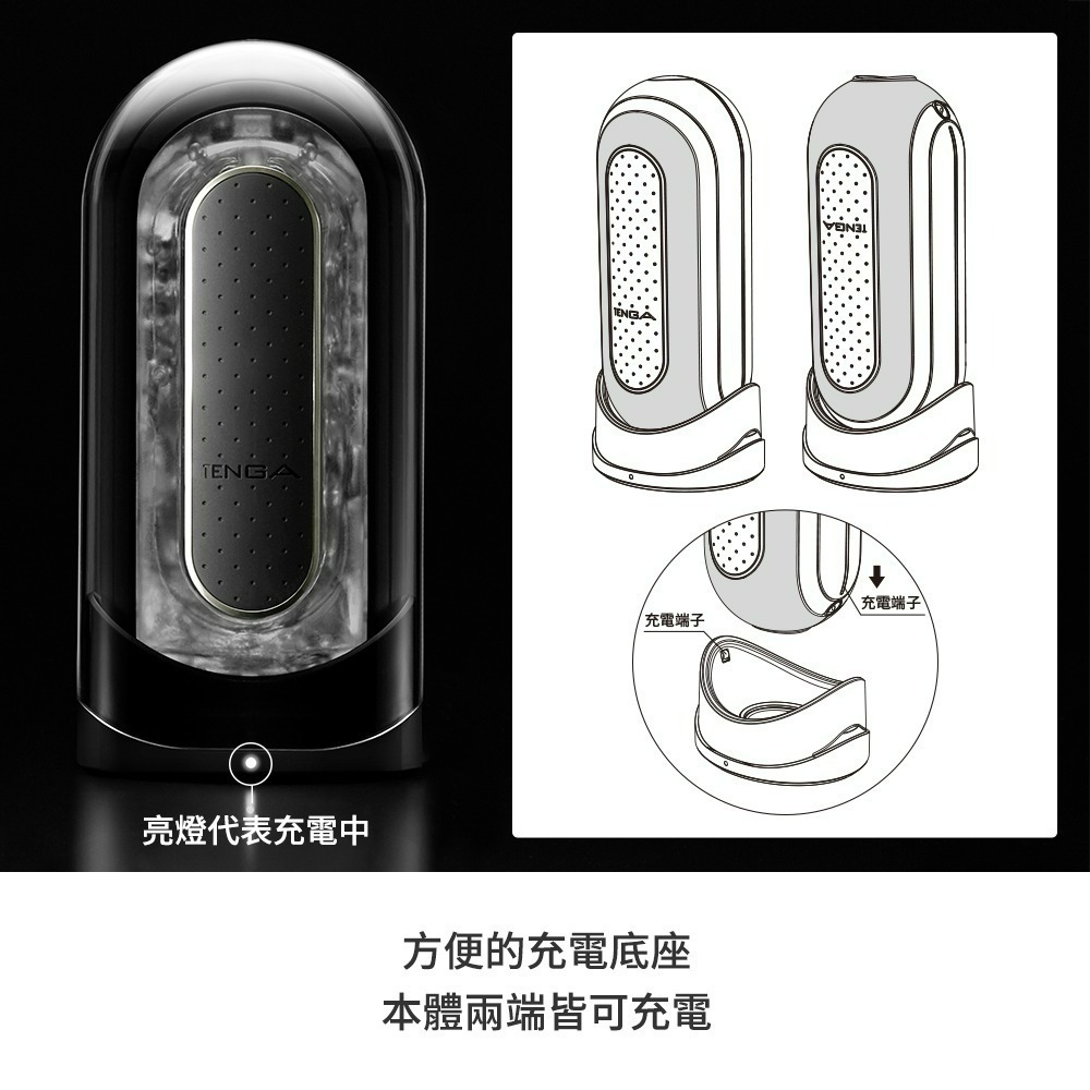 【TENGA官方直營】TENGA FLIP 0 (ZERO) EV 震動型 高彈黑 成人用品 飛機杯-細節圖6