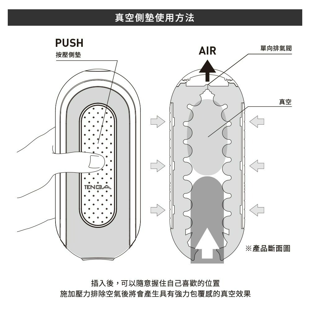 【TENGA官方直營】TENGA FLIP 0 (ZERO) EV 震動型 高彈黑 成人用品 飛機杯-細節圖9