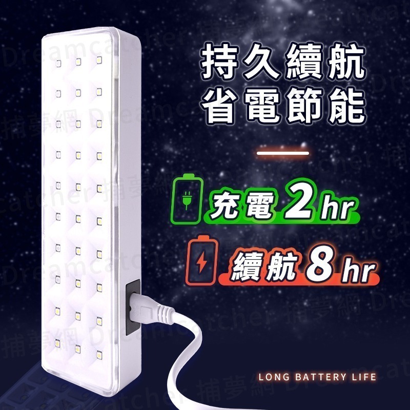 緊急照明燈 LED照明燈 緊急燈 露營燈 保安燈 斷電燈 LED充電燈 感應燈 夜燈 紅外線燈 照明燈-細節圖8