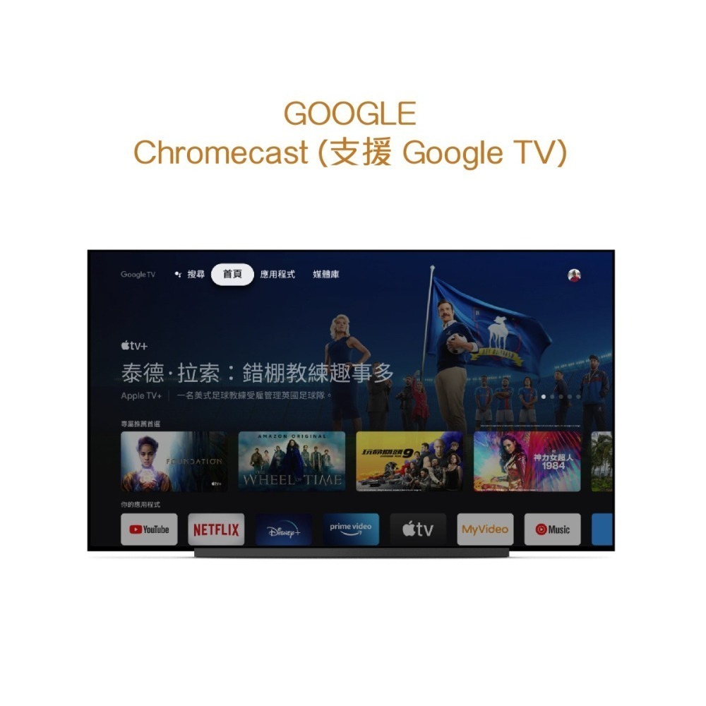 Google原廠 Chromecast with Google TV 4K電視盒(支援Netflix.Disney+)-細節圖5