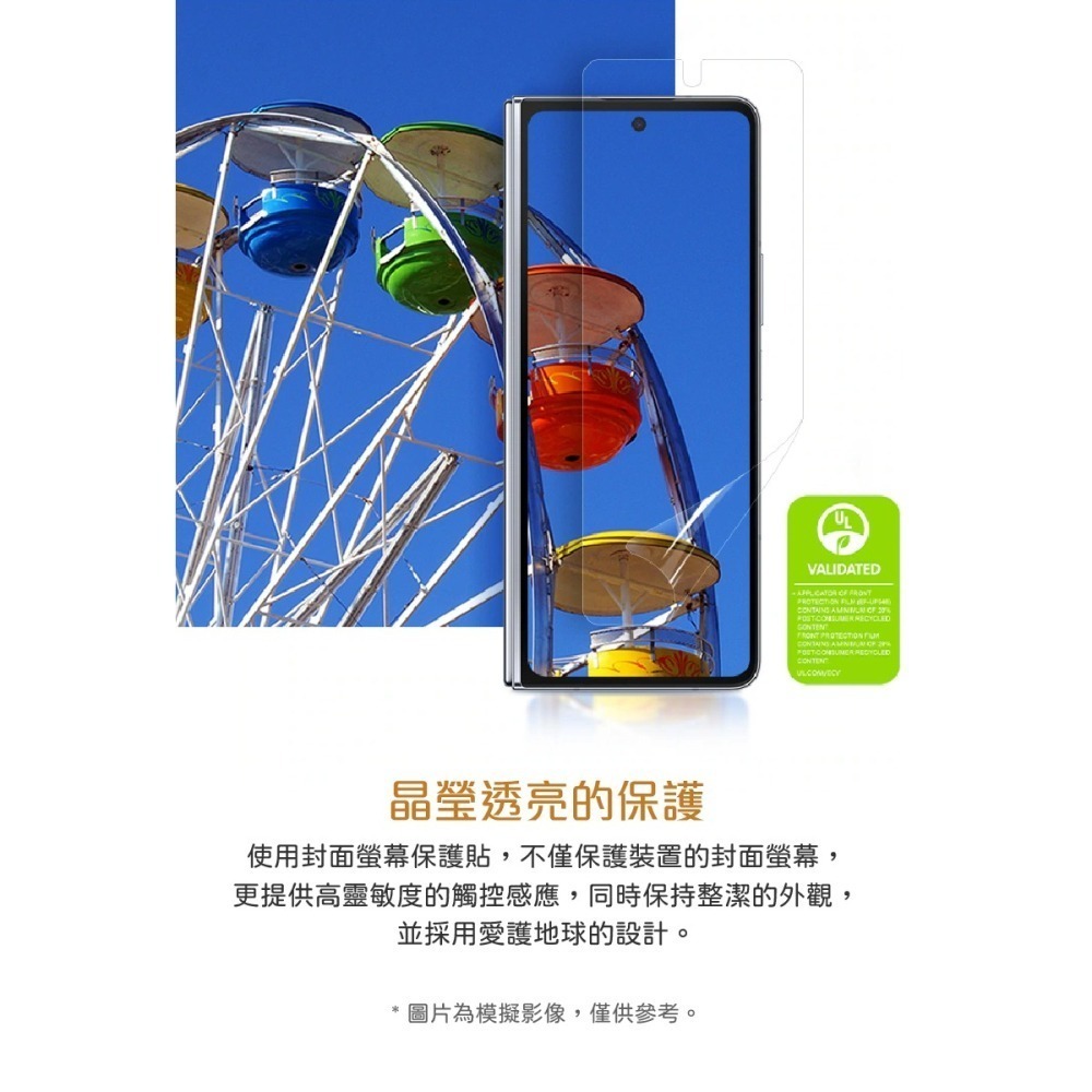 Samsung 三星 原廠盒裝 Galaxy Z Fold5 封面螢幕保護貼【內附原廠2片保護貼】UF946C-細節圖8