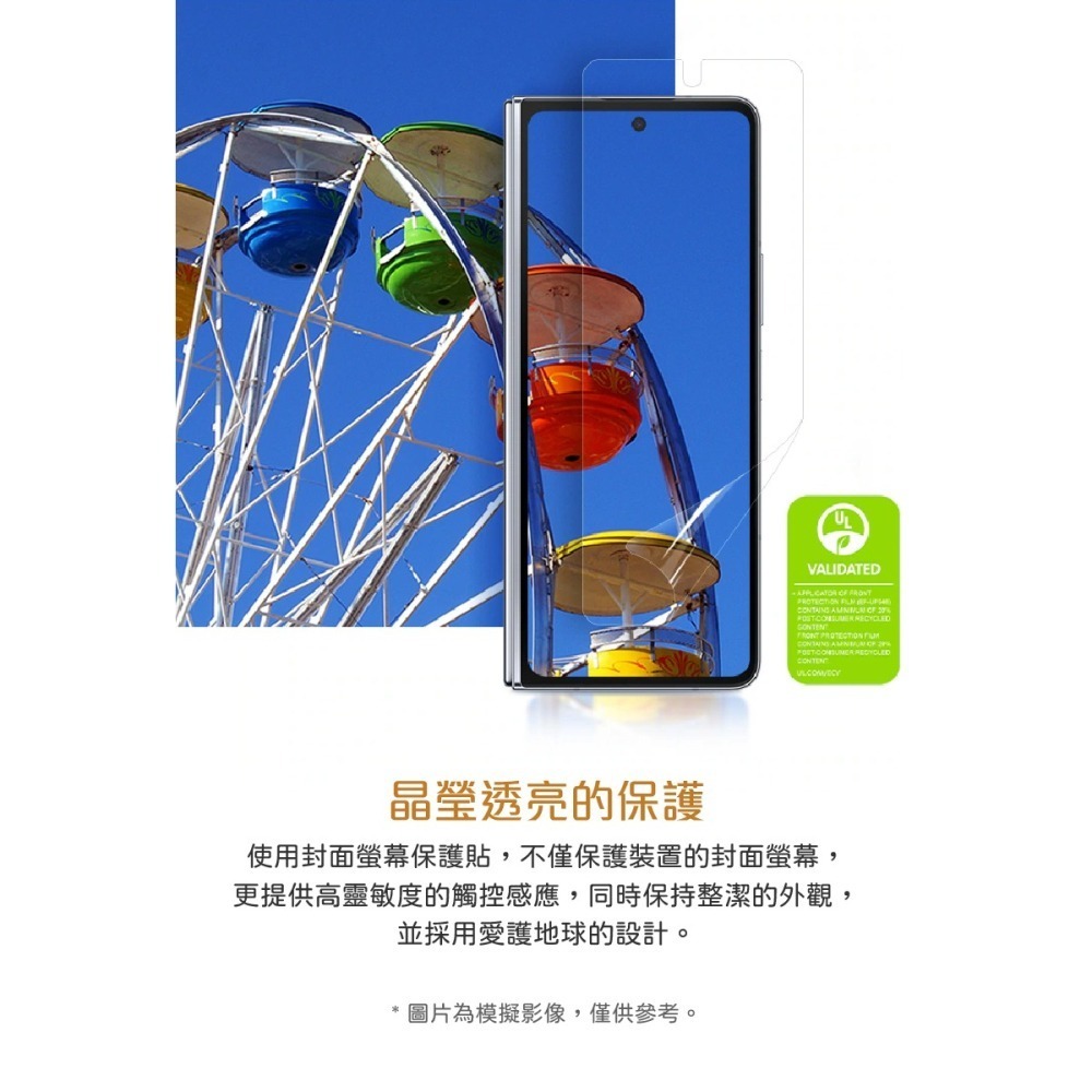 SAMSUNG Galaxy Z Fold5 原廠封面螢幕保護貼 - 透明 (EF-UF946C)-細節圖8