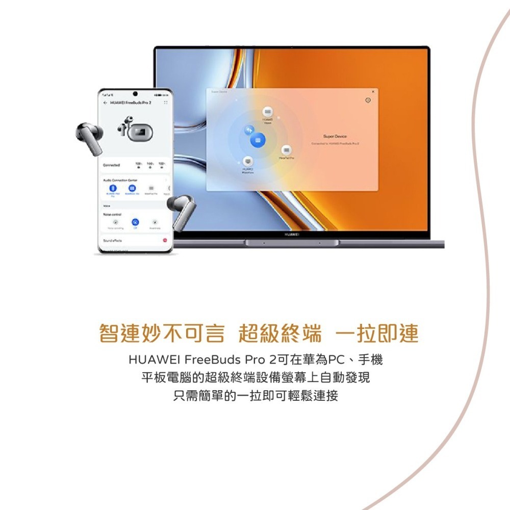 (贈原廠3A短線+保護套) HUAWEI FreeBuds Pro 2 原廠真無線耳機 (台灣公司貨)-細節圖7