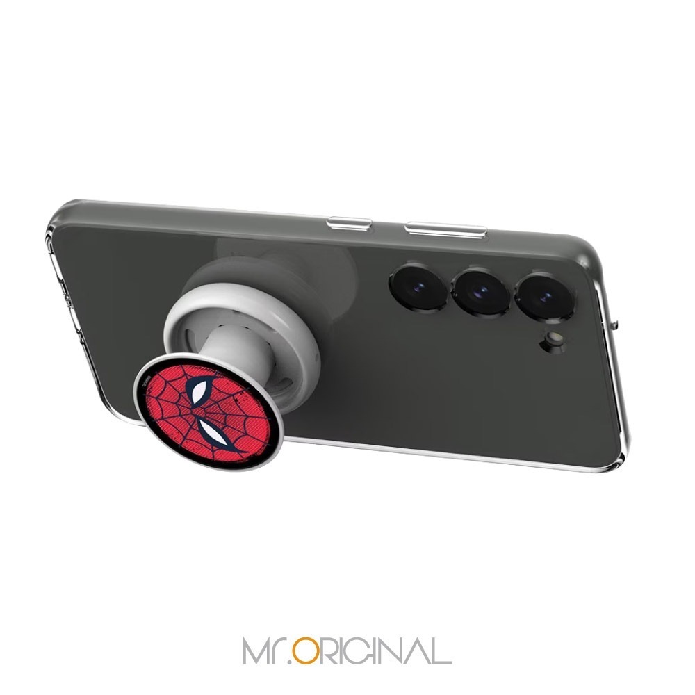 Samsung 三星 台灣原廠盒裝 Marvel 聯名 - 蜘蛛人指環支架【適用 S23系列 透明多功能保護殼】-細節圖4