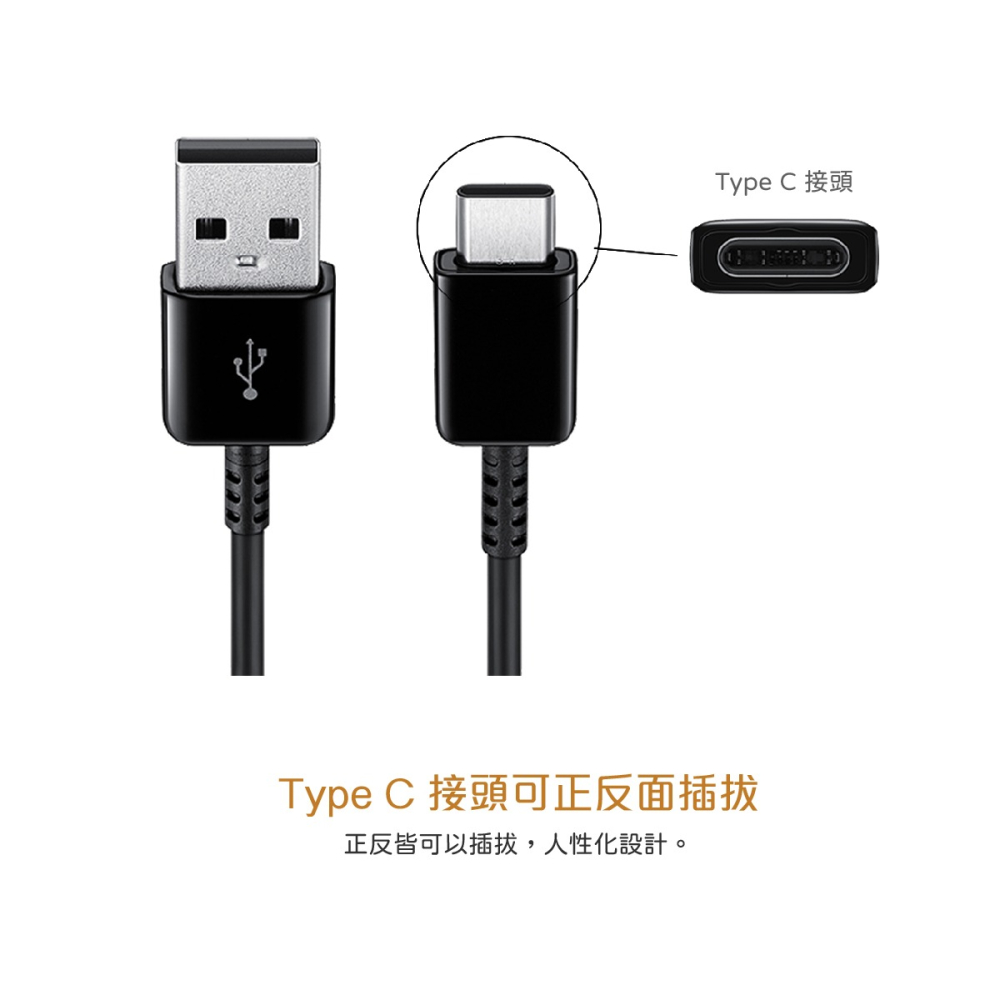 SAMSUNG 原廠盒裝 S25 S24系列 USB-A to Type-C 充電線 - 黑【1.5M】EP-DG930-細節圖8