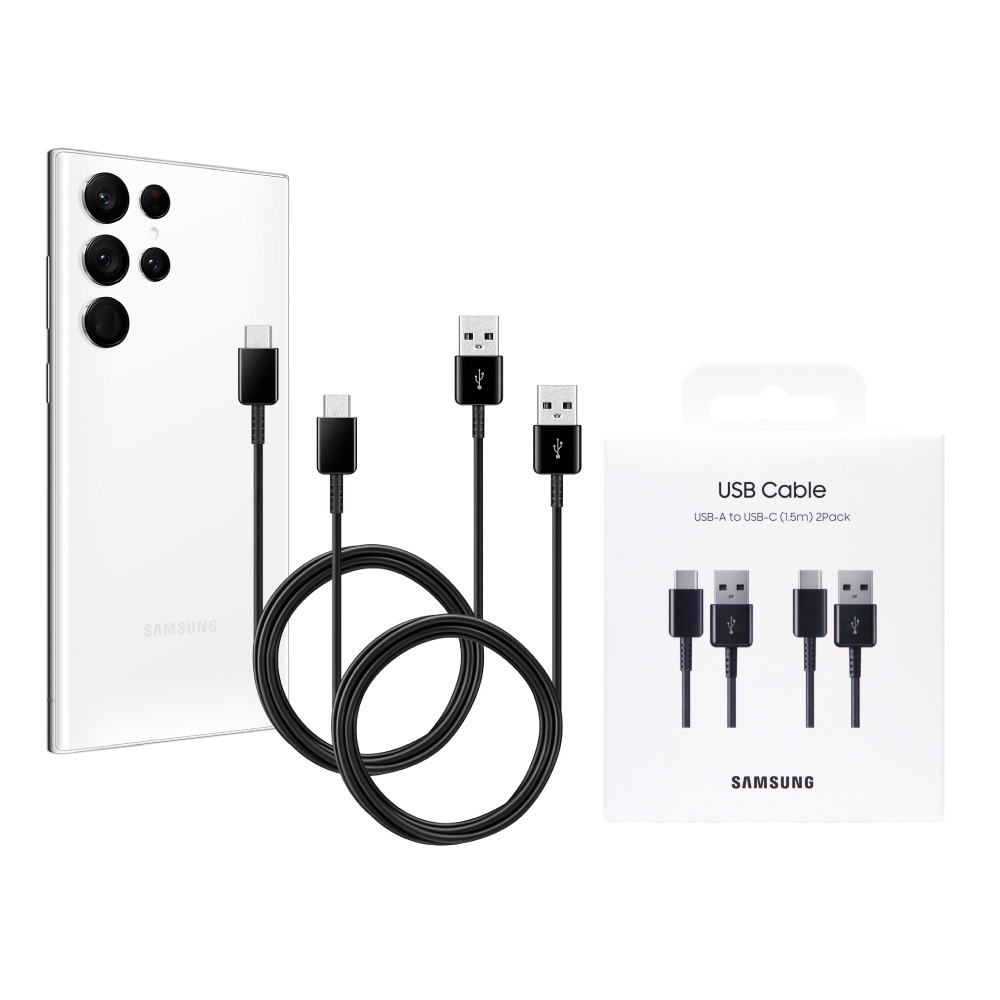 SAMSUNG 原廠盒裝 S25 S24系列 USB-A to Type-C充電線-黑【2Pack,1.5M】DG930-細節圖2