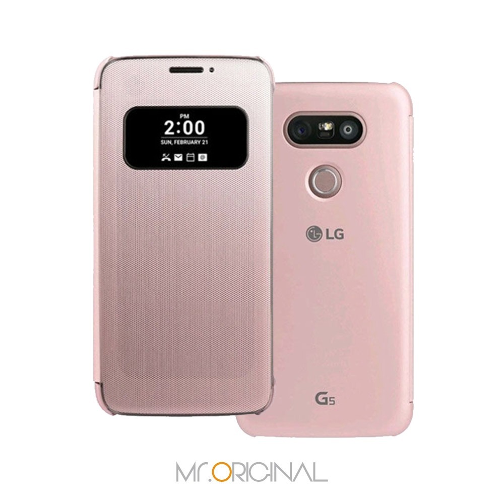 LG G5 H860/Speed H858/SE H845 原廠感應式皮套 CFV-160 粉色 (公司貨)-細節圖3