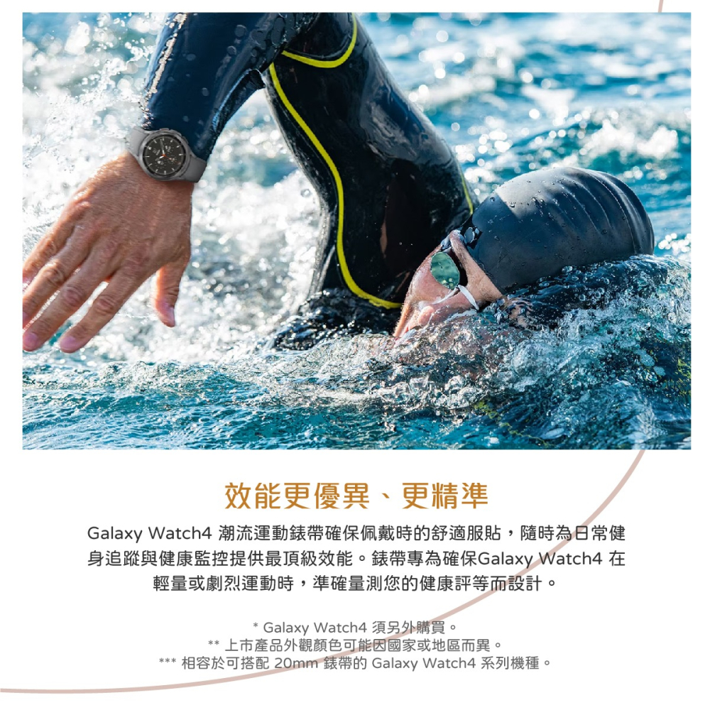 SAMSUNG Galaxy Watch4 系列 原廠潮流運動錶帶 M/L-細節圖8