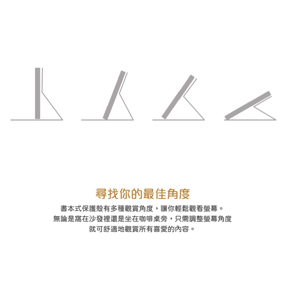 SAMSUNG C&T ITFIT Galaxy Tab A8 X200/X205適用 原廠書本式保護殼 - 黑-細節圖6