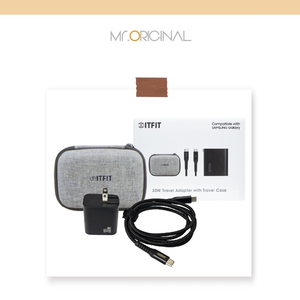 Samsung 三星 台灣原廠盒裝 ITFIT 30W雙孔 快充充電組 (內含充電器+3A 60W 雙Type C線)-細節圖5
