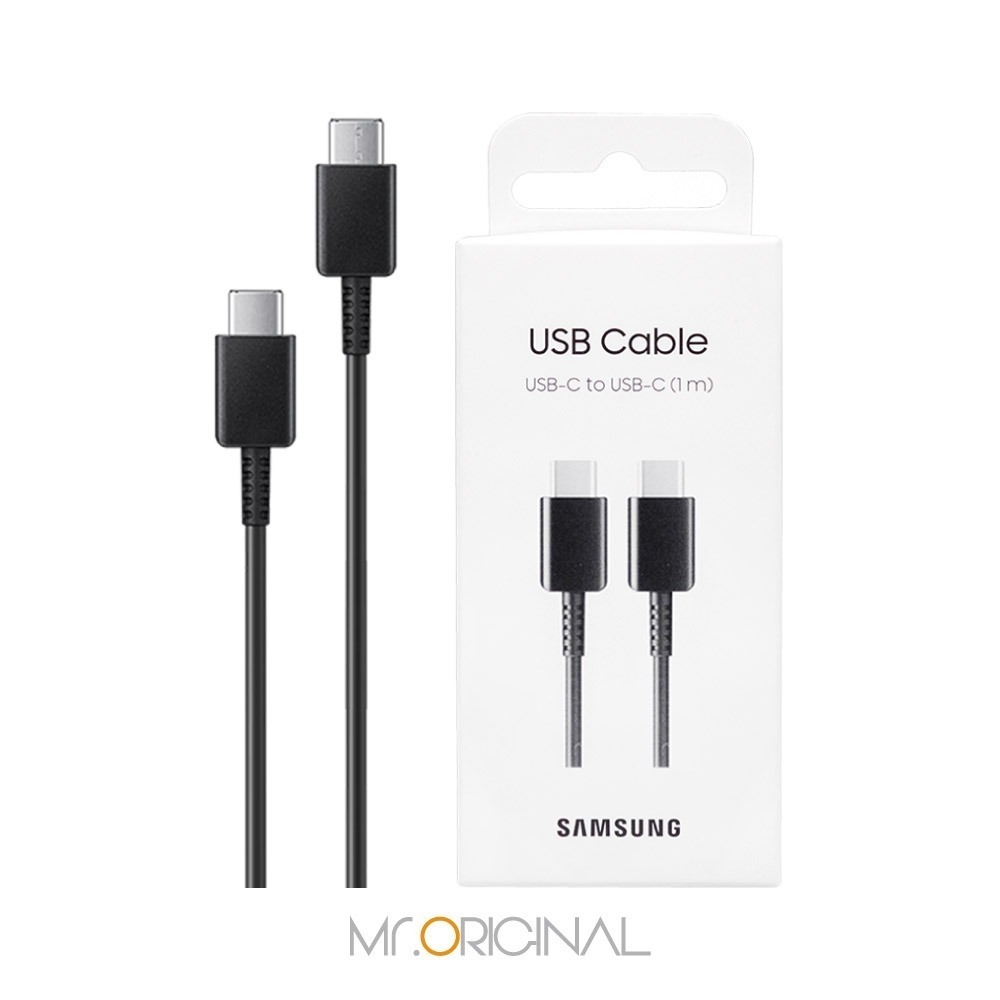 SAMSUNG 原廠盒裝 A系列 雙 Type-C 充電線 - 黑【3A,1m】EP-DA705-細節圖2