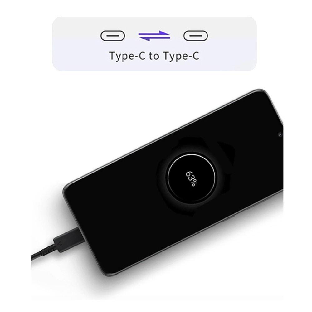 SAMSUNG 原廠盒裝 A系列 雙 Type-C 充電線 - 黑【3A,1m】EP-DA705-細節圖8
