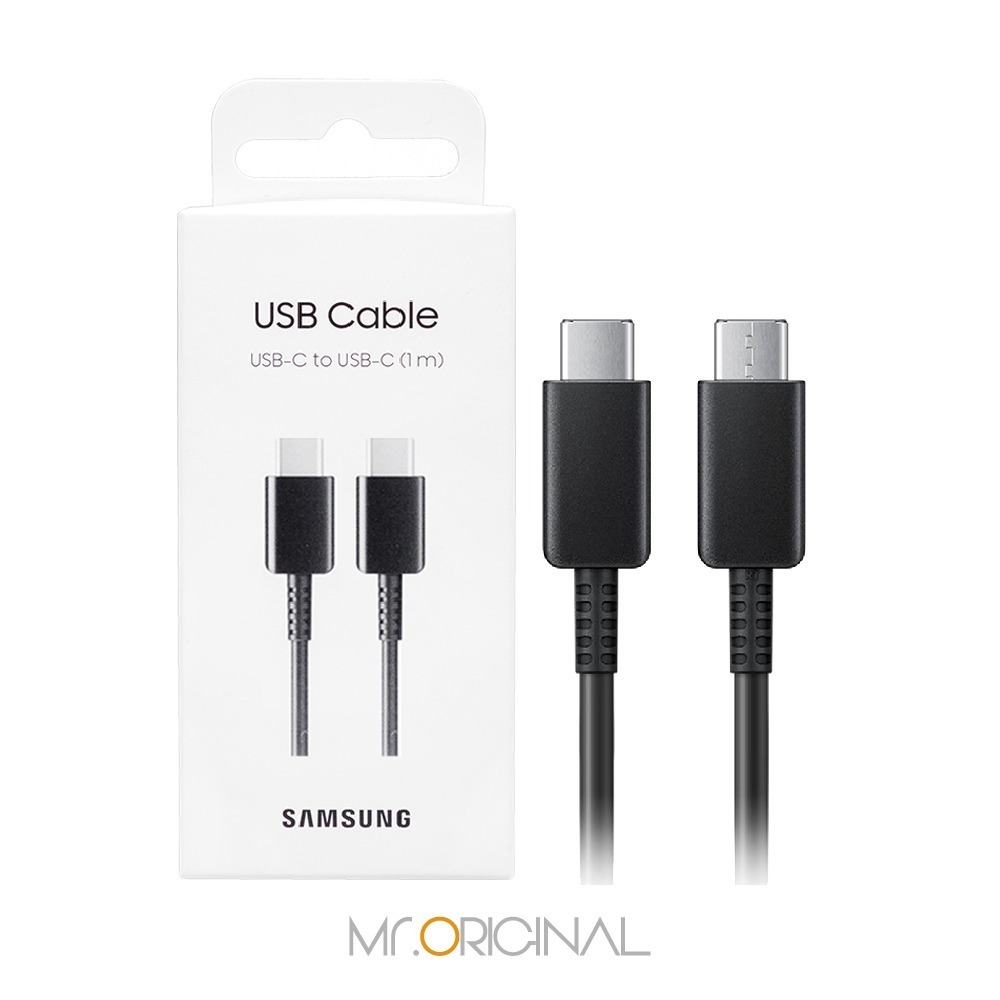 SAMSUNG 原廠盒裝 Z Fold7 Filp7系列 雙 Type-C 充電線 - 黑【3A,1m】EP-DA705-細節圖2