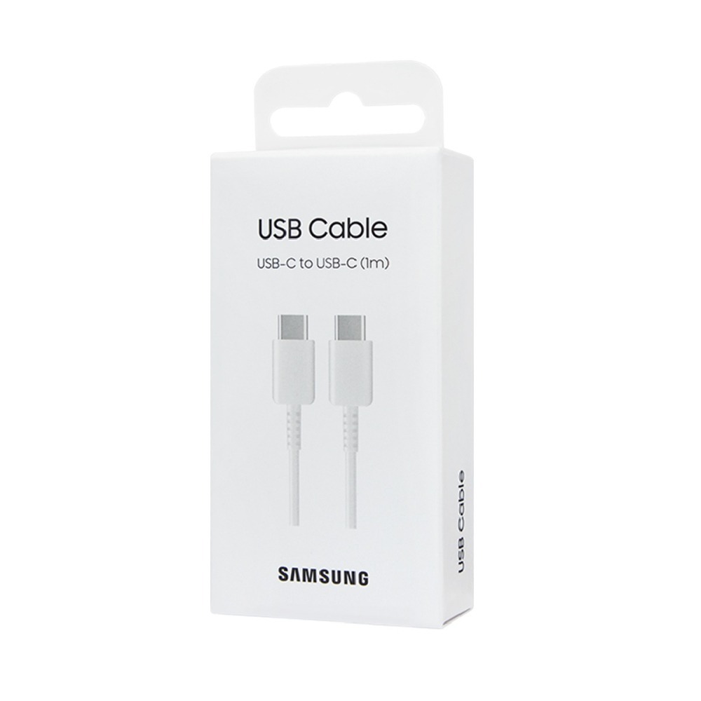 SAMSUNG 原廠盒裝 Z Fold7 Filp7系列 雙 Type-C 充電線 - 白【3A,1m】EP-DA705-細節圖10