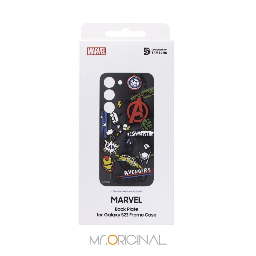Samsung 三星 台灣原廠盒裝 Marvel 聯名背板 S911【適用 Galaxy S23 邊框背蓋兩用保護殼】-細節圖2
