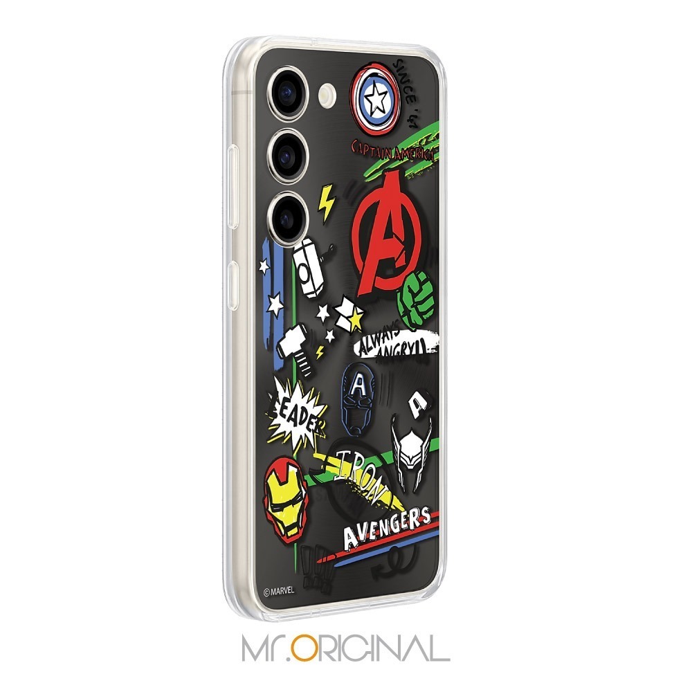 Samsung 三星 台灣原廠盒裝 Marvel 聯名背板 S911【適用 Galaxy S23 邊框背蓋兩用保護殼】-細節圖4