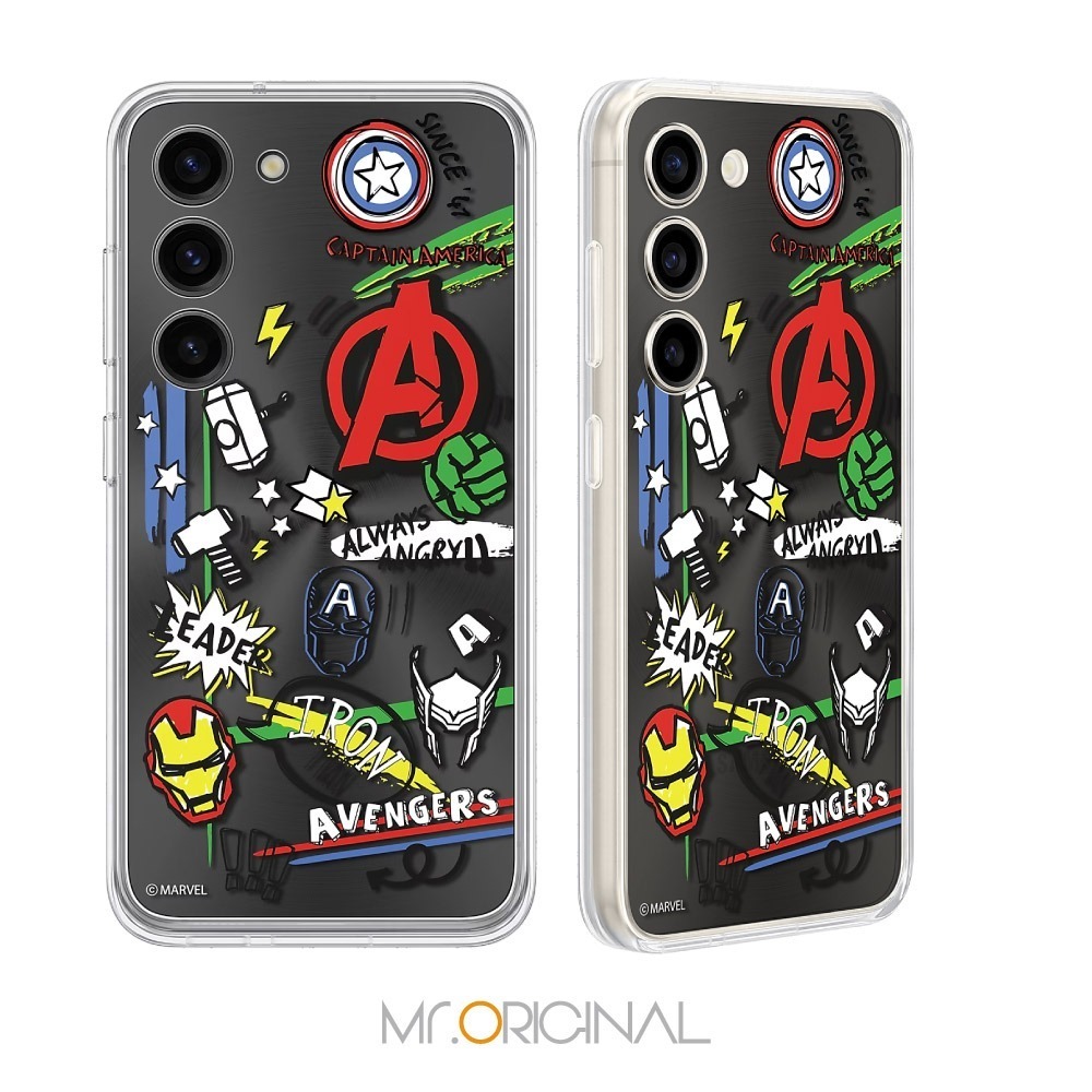 Samsung 三星 台灣原廠盒裝 Marvel 聯名背板 S911【適用 Galaxy S23 邊框背蓋兩用保護殼】-細節圖5