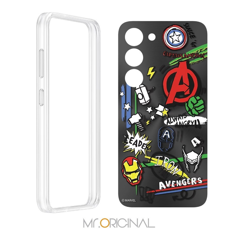 Samsung 三星 台灣原廠盒裝 Marvel 聯名背板 S911【適用 Galaxy S23 邊框背蓋兩用保護殼】-細節圖6
