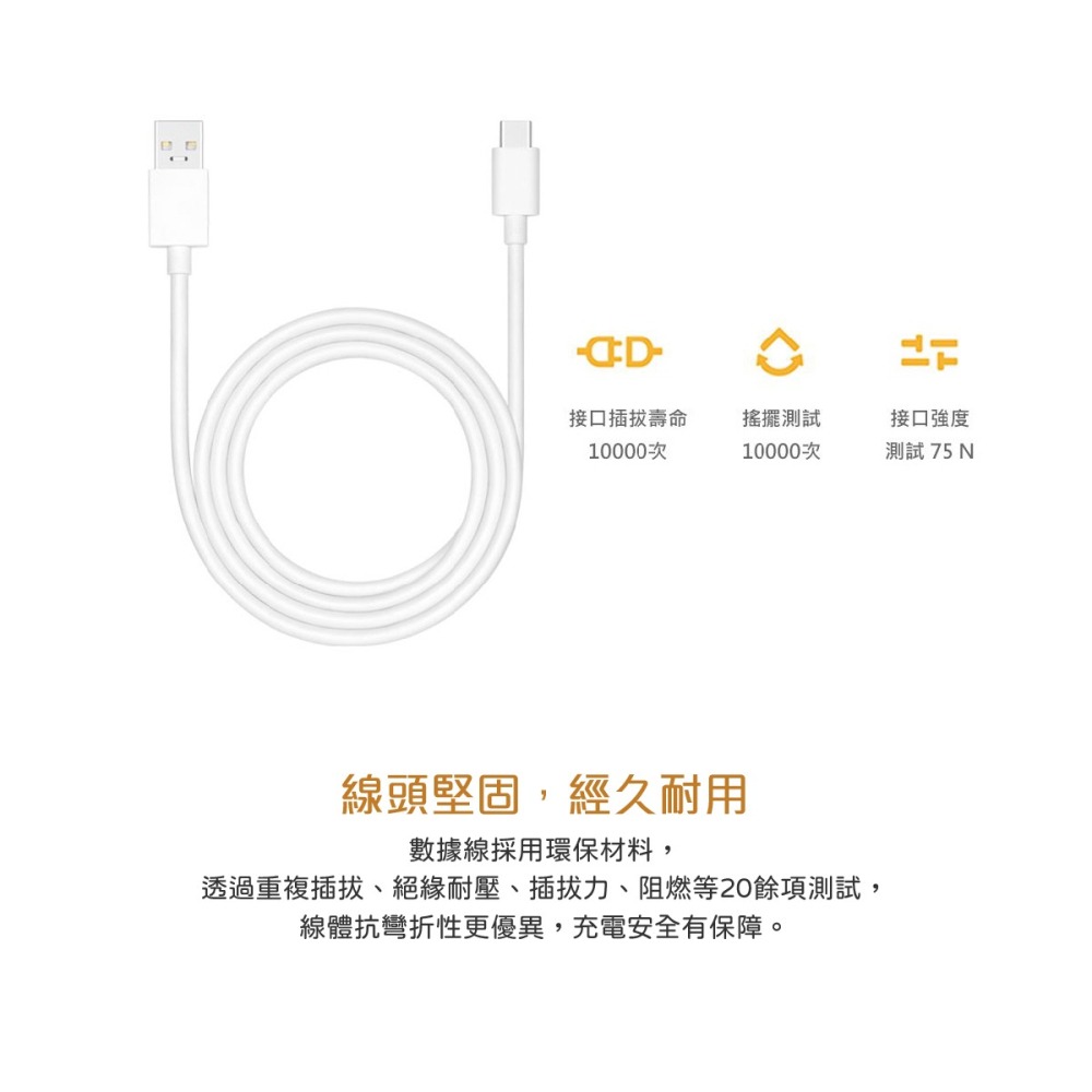 OPPO 原廠DL129 10A Type-C 超級閃充充電線 SuperVOOC (盒裝)-細節圖9