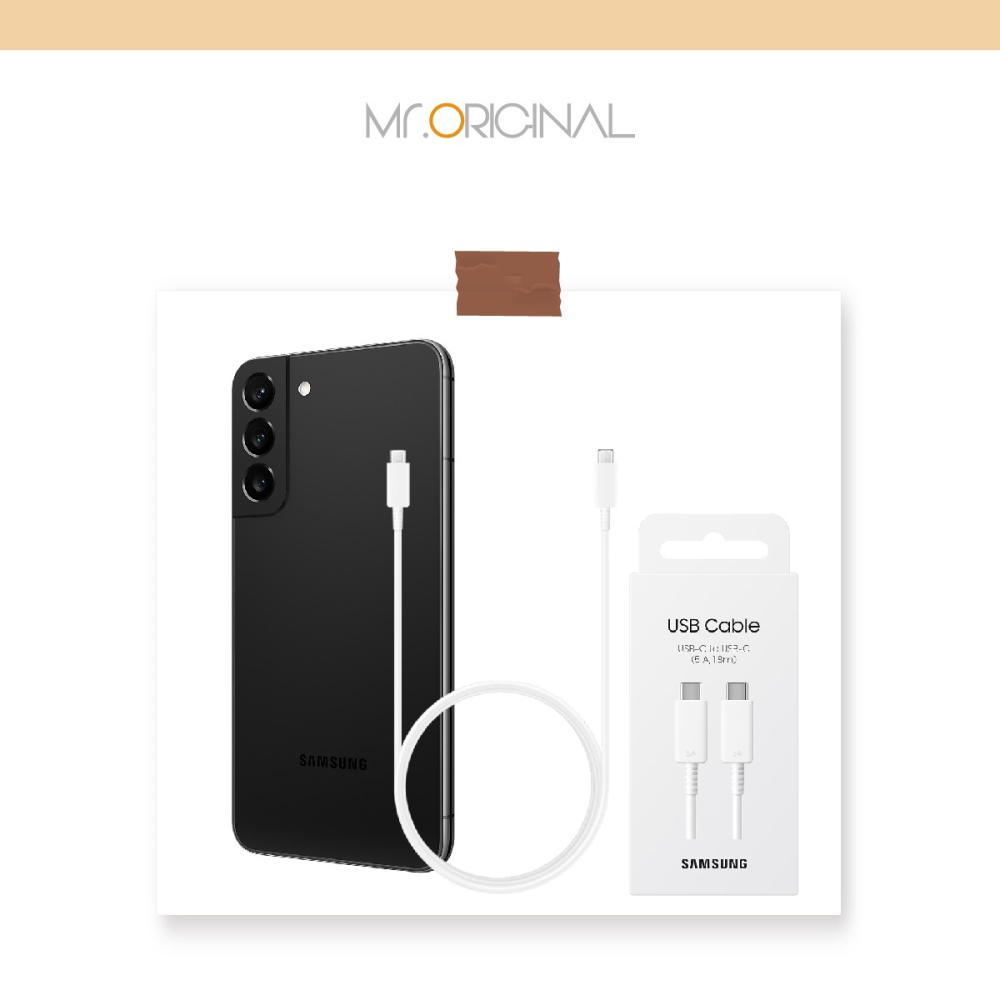 SAMSUNG 原廠盒裝 S25 S24系列 雙 Type-C 充電線 - 白【5A,1.8m】EP-DX510-細節圖4