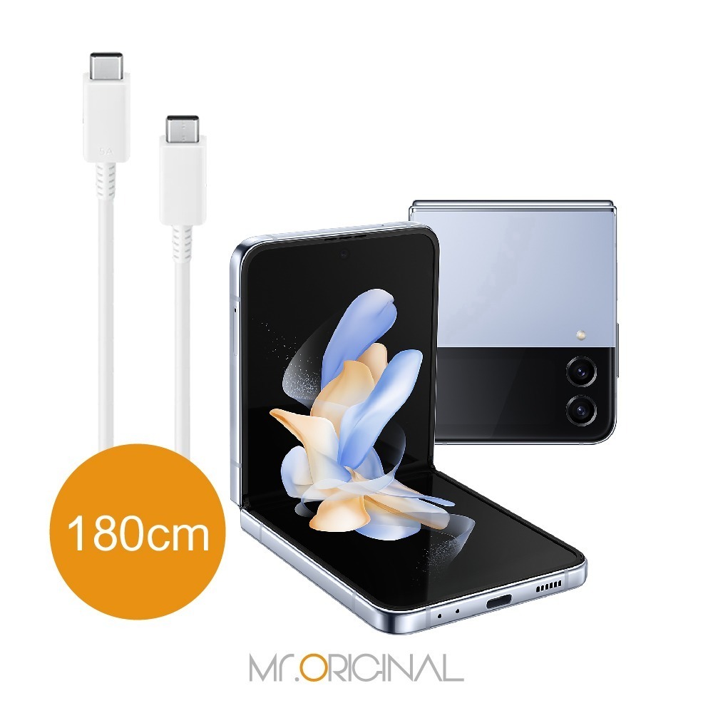 SAMSUNG 原廠盒裝 Z Fold7 Filp7系列 雙 Type-C 充電線【5A,1.8m】EP-DX510-細節圖4