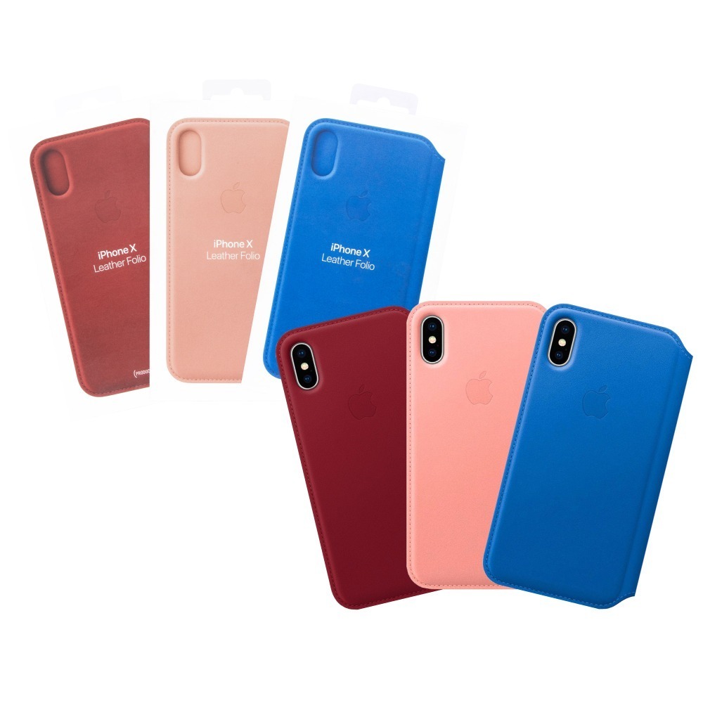 Apple 原廠 iPhone X Leather Folio 皮革雙面夾 (台灣公司貨)-細節圖2