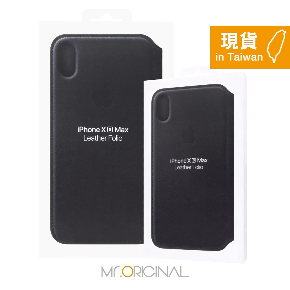 Apple 原廠 iPhone Xs Max Leather Folio 皮革雙面夾 黑 (台灣公司貨)-細節圖3