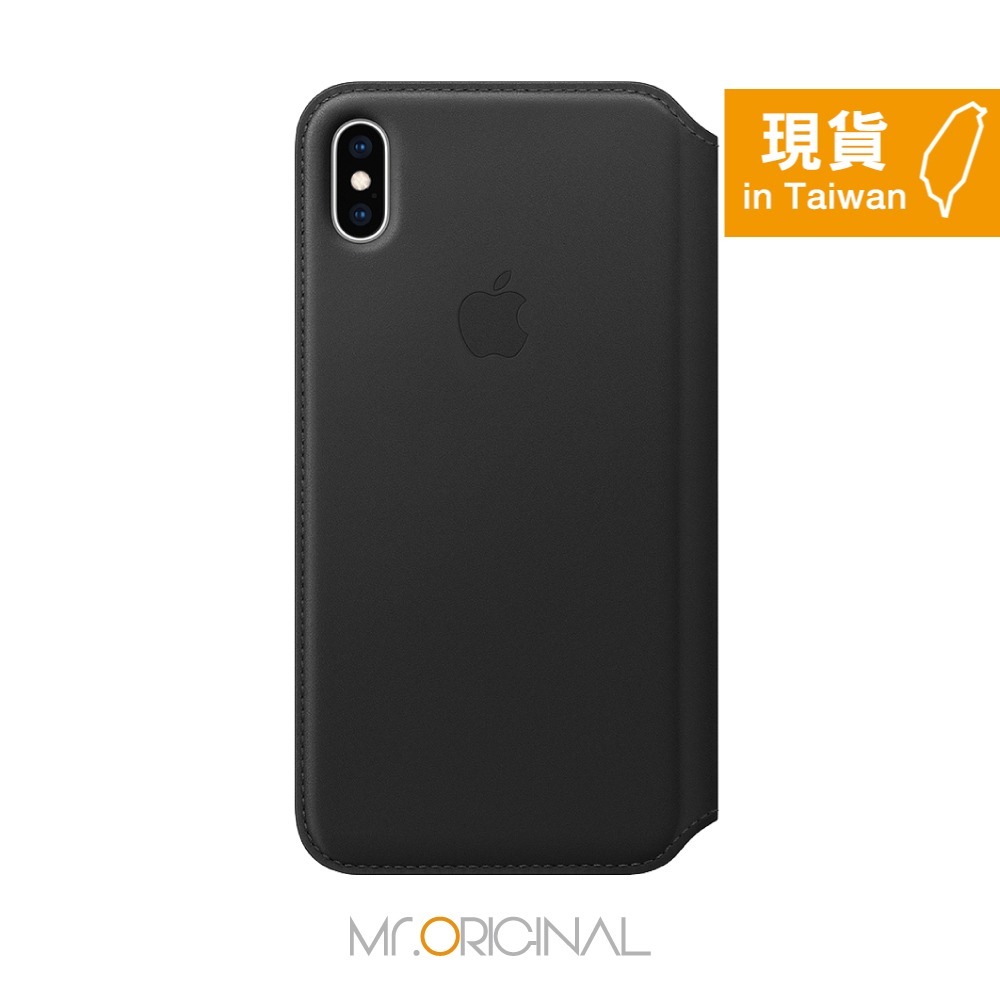 Apple 原廠 iPhone Xs Max Leather Folio 皮革雙面夾 黑 (台灣公司貨)-細節圖4