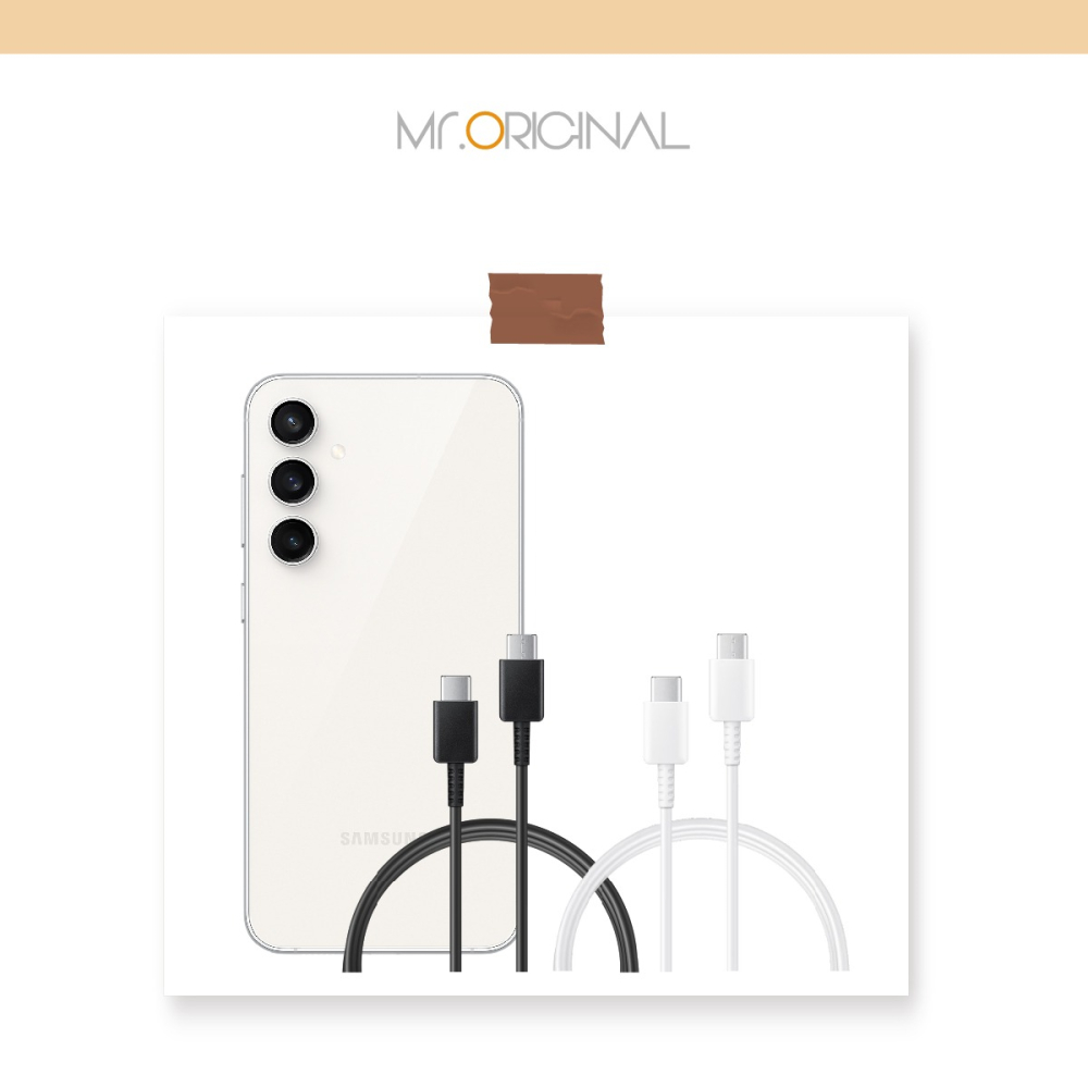 SAMSUNG 三星製造 S25 S24系列適用 雙Type-C 快充充電線 / 袋裝-細節圖5