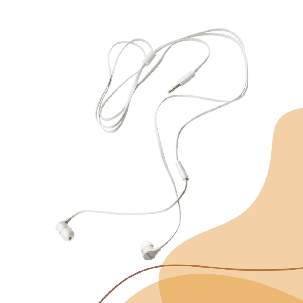 HTC 原廠MAX300 立體聲 扁線入耳式耳機3.5mm (白色 /密封裝)-細節圖8