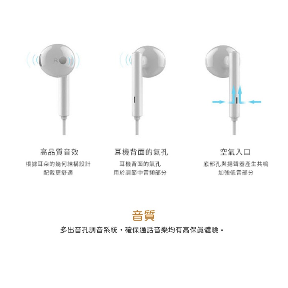 HUAWEI華為 原廠半入耳式耳機 AM115 (台灣盒裝拆售款)-細節圖5
