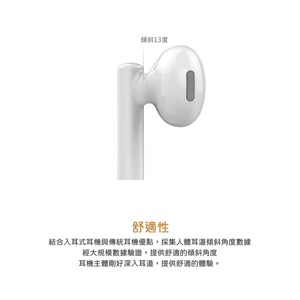 HUAWEI原廠 AM115 半入耳式線控耳機 - 白【3.5mm接口 / 密封裝】-細節圖8