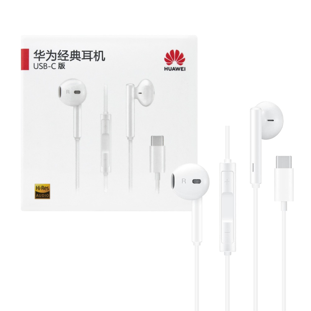 HUAWEI華為 半入耳式線控耳機 - 白色【Type C接口 / 原廠盒裝】CM33-細節圖2