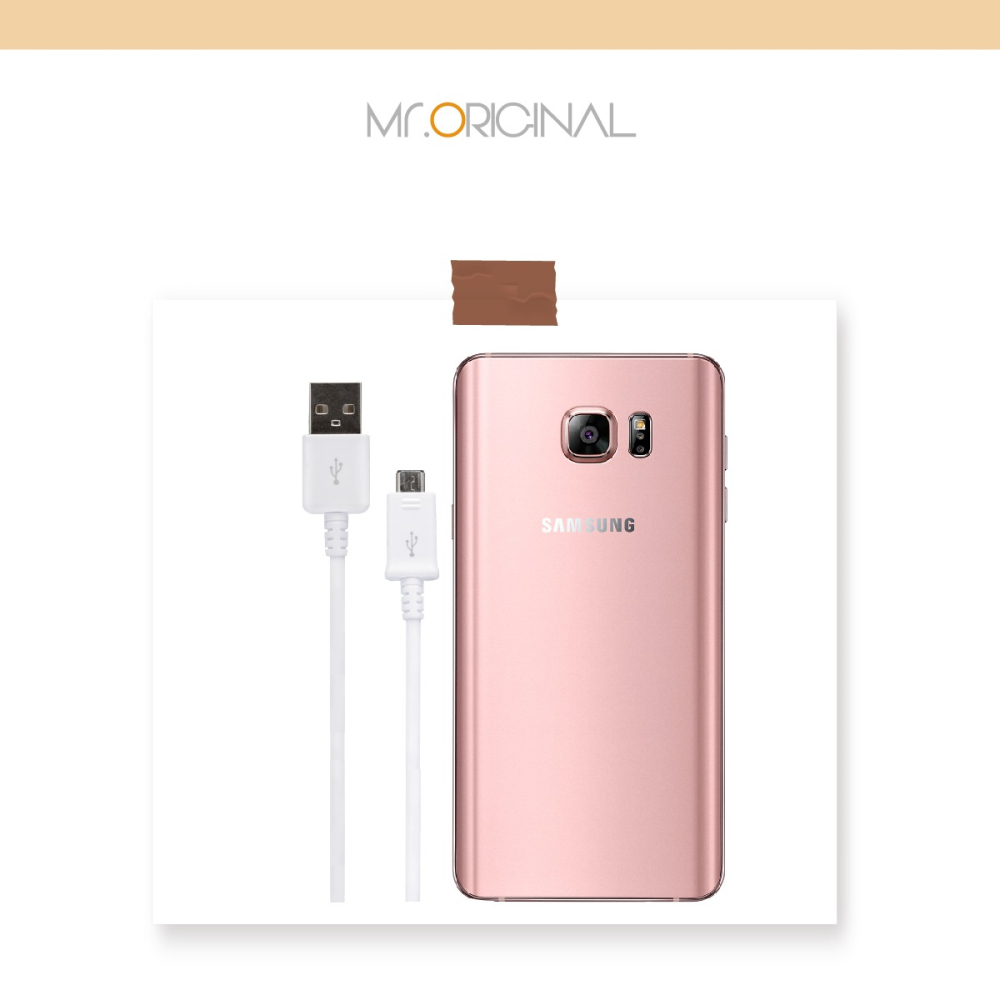 SAMSUNG 三星製造 Note/S系列 Micro USB 充電線-1.5m/白 (袋裝)-細節圖6